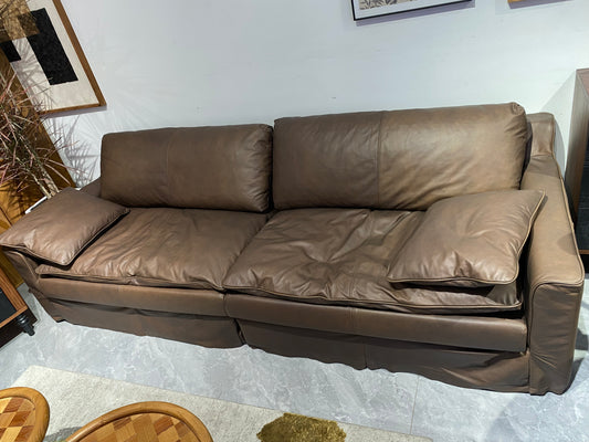 100% genuine leather sofa