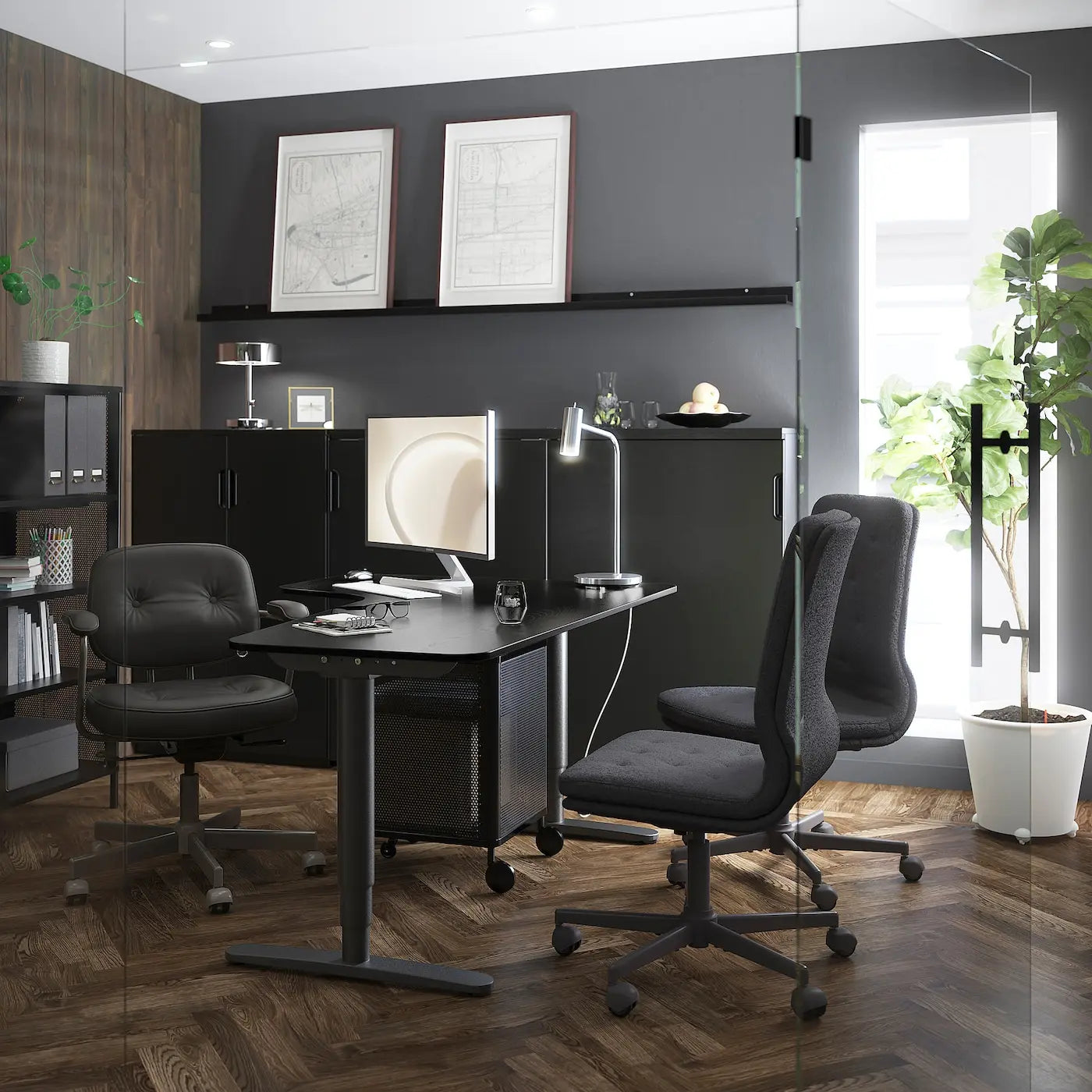 Office chair Grann/dark/brown