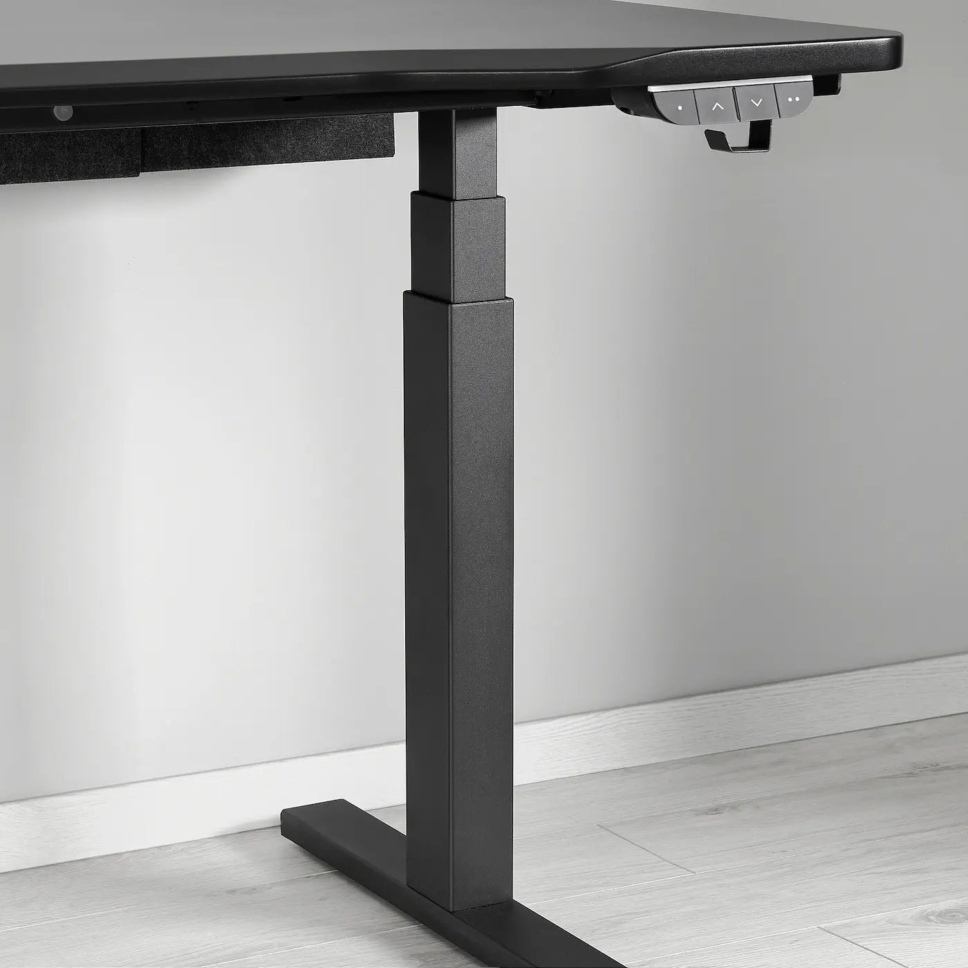 Gaming/Coding desk sit/stand, electric/black, 160x80 cm
