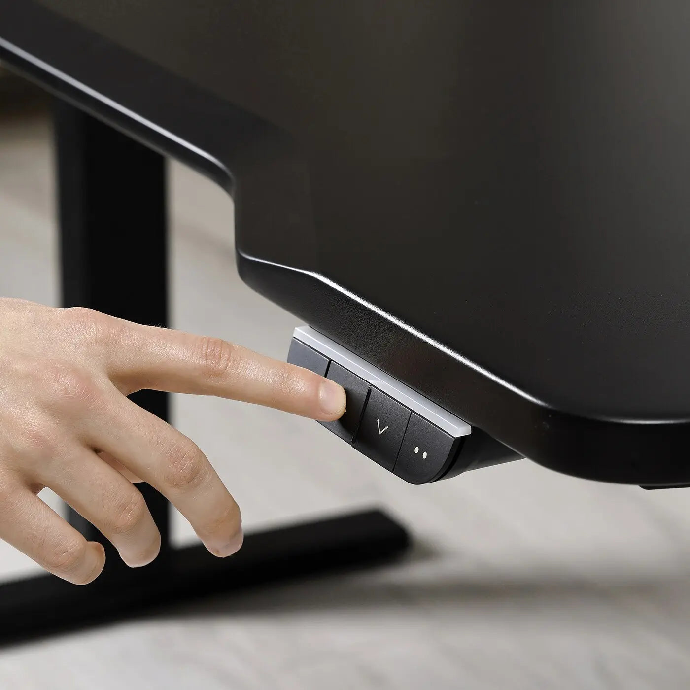 Gaming/Coding desk sit/stand, electric/black, 160x80 cm