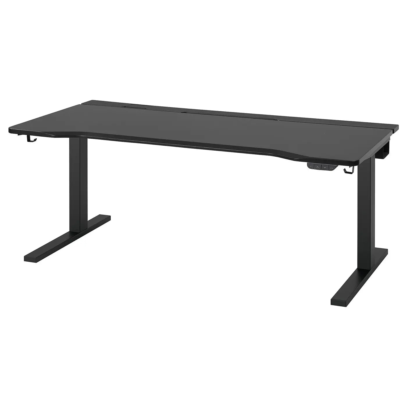 Gaming/Coding desk sit/stand, electric/black, 160x80 cm