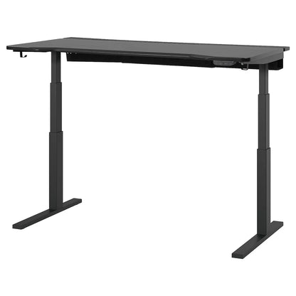 Gaming/Coding desk sit/stand, electric/black, 160x80 cm